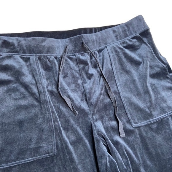 Time And Tru Velour Velvet Pants Midnight Blue Size XXL 20 - Picture 4 of 12